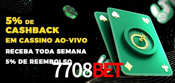 Promoções do cassino ao Vivo 7708bet
